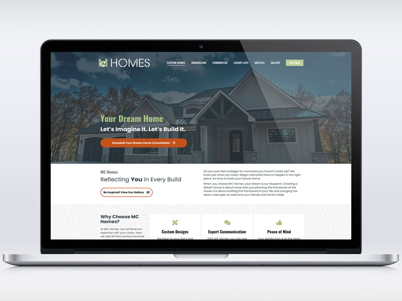 MC Homes website